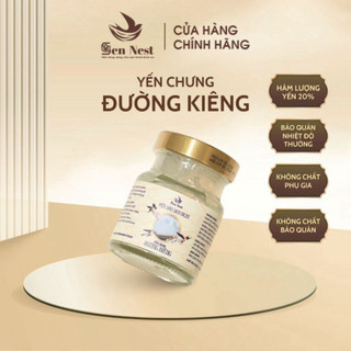 Hũ Yến Chưng Sẵn ĐƯỜNG KIÊNG, Khánh Hòa thượng hạng 20%, hương vị tự nhiên tiệt trùng loại bỏ vi khuẩn Sen Nest