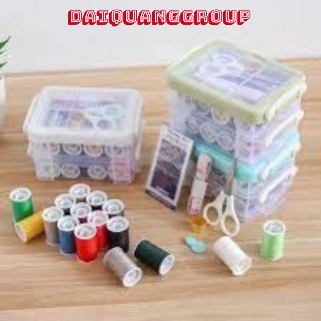 Hộp Kim Chỉ Đa Năng, Hộp Kim Chỉ May Vá, Hộp Kim Chỉ Tiện Dụng, Nhỏ Gọn, Bộ Kim Chỉ May Vá