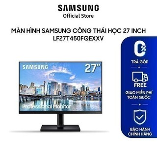 Màn hình Samsung công thái học 27 inch LF27T450FQEXXV FHD IPS 75Hz Bảo vệ mắt Khử nhấp nháy