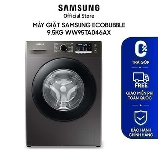 Máy giặt thông minh samsung ai ecobubble™ với giặt hơi nước diệt khuẩn, 9.5 kg ww95ta046ax/sv