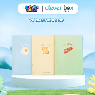 Vở Kẻ Ngang, Vở Tập Ghi Chép Học Sinh Crabit 80/120 Trang Nhiều Mẫu Clever Box
