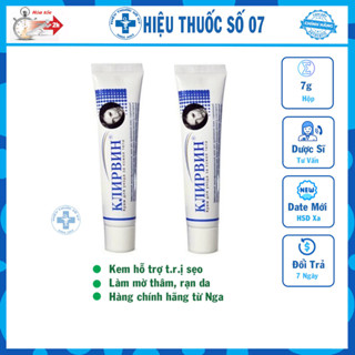 Combo 2 tuýp Kem hỗ trợ trị sẹo, mờ thâm, rạn da Klirvin 25g [Chính hãng của Nga]