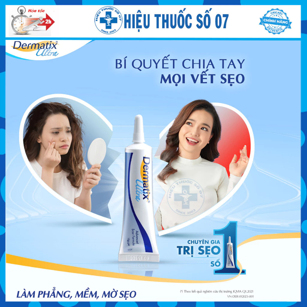 Dermatix Ultra Gel làm mờ sẹo thâm, sẹo lồi - Made in USA - Chính hãng