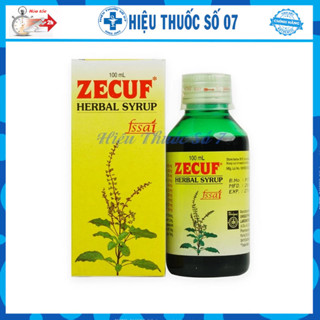 Siro ho Zecuf Herbal Syrup hỗ trợ giúp bổ phế, giảm ho người lớn và trẻ em (100ml)