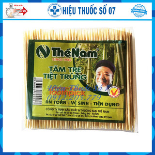 Tăm tre tiệt trùng Thế Nam(since 1980) tăm xỉa răng, an toàn, vệ sinh, tiện dụng set 1 gói
