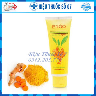 Sữa rửa mặt E100 Nghệ Ngừa mụn 100g
