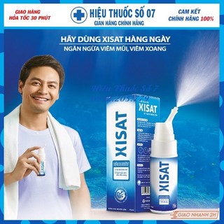 Xịt mũi Xisat chai 75ml - Ngăn Chặn Mầm Bệnh Xâm Nhập Qua Đường Hô Hấp