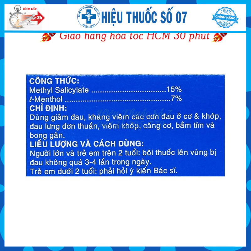 Salonpas Gel giúp giảm đau nhức cơ, xương khớp tuýp 30g