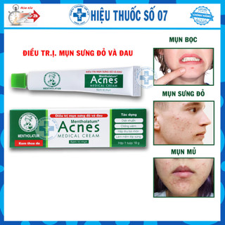Kem Acnes Medical Cream ngăn ngừa mụn, giảm sưng, tái tạo da tuýp 18g