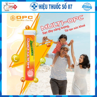 Viên sủi Vitamin C Multi-OPC bổ sung vitamin giúp tăng cường sức để kháng cho cơ thể (Tuýp 20 viên)