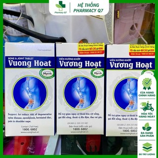 VƯƠNG HOẠT / Vuong Hoat lọ 80 viên / thực phâm bảo vệ sức khỏe / Viên uống hỗ trợ xương khớp hiệu quả