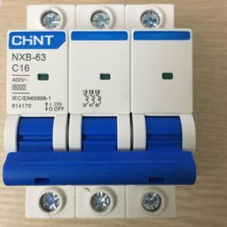 Chint mcb aptomat nxb-63 3p 6a~63a c6 c10 c16 c20 c25 c32 c40 c50 c63 3 pha