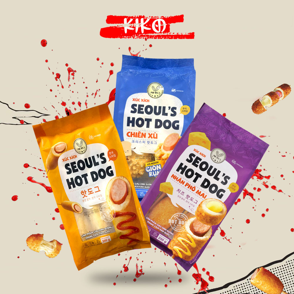 Xúc Xích Seoul's Hotdog Cuộn Phô Mai 350gr