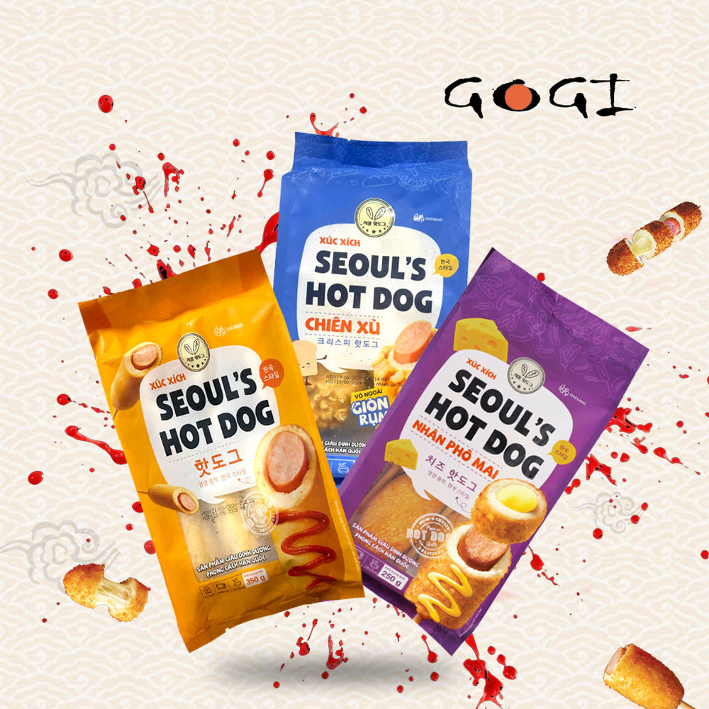 Xúc Xích Seoul's Hotdog Cuộn Phô Mai 500gr