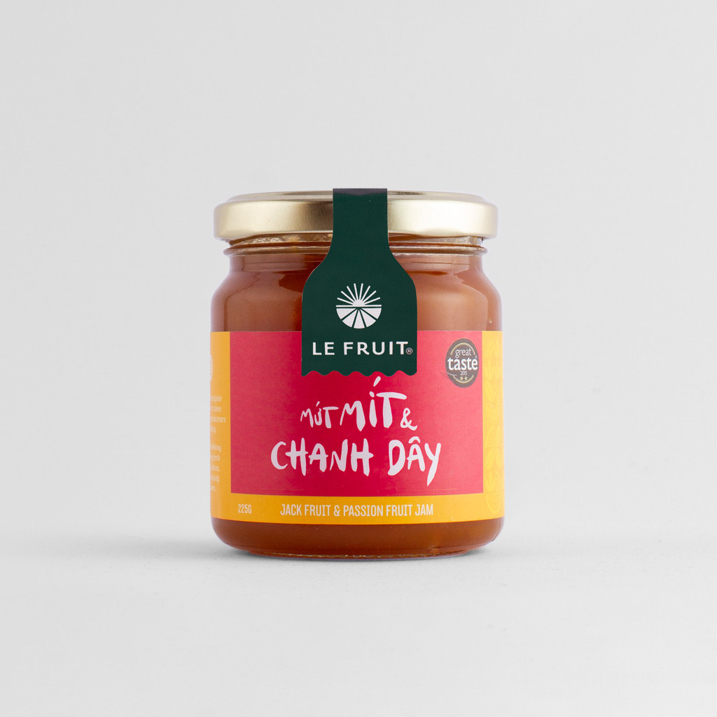 (Chính hãng) Le Fruit Mứt mít chanh dây (Jack fuit-Passion jam) -225gr #LEFRUIT)