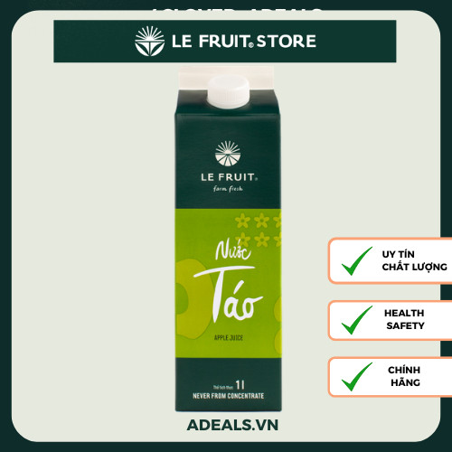 (Chính hãng) Le Fruit Nước ép Nước táo (Apple juice) -1L