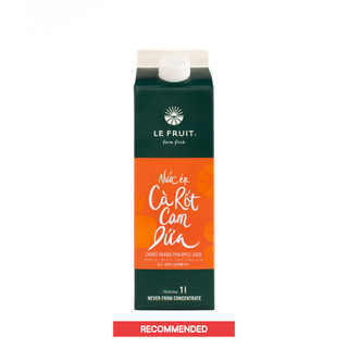 (Chính hãng) Le Fruit Nước ép Nước cà rốt-cam-dứa (Carrot-orange-pine juice) -1L