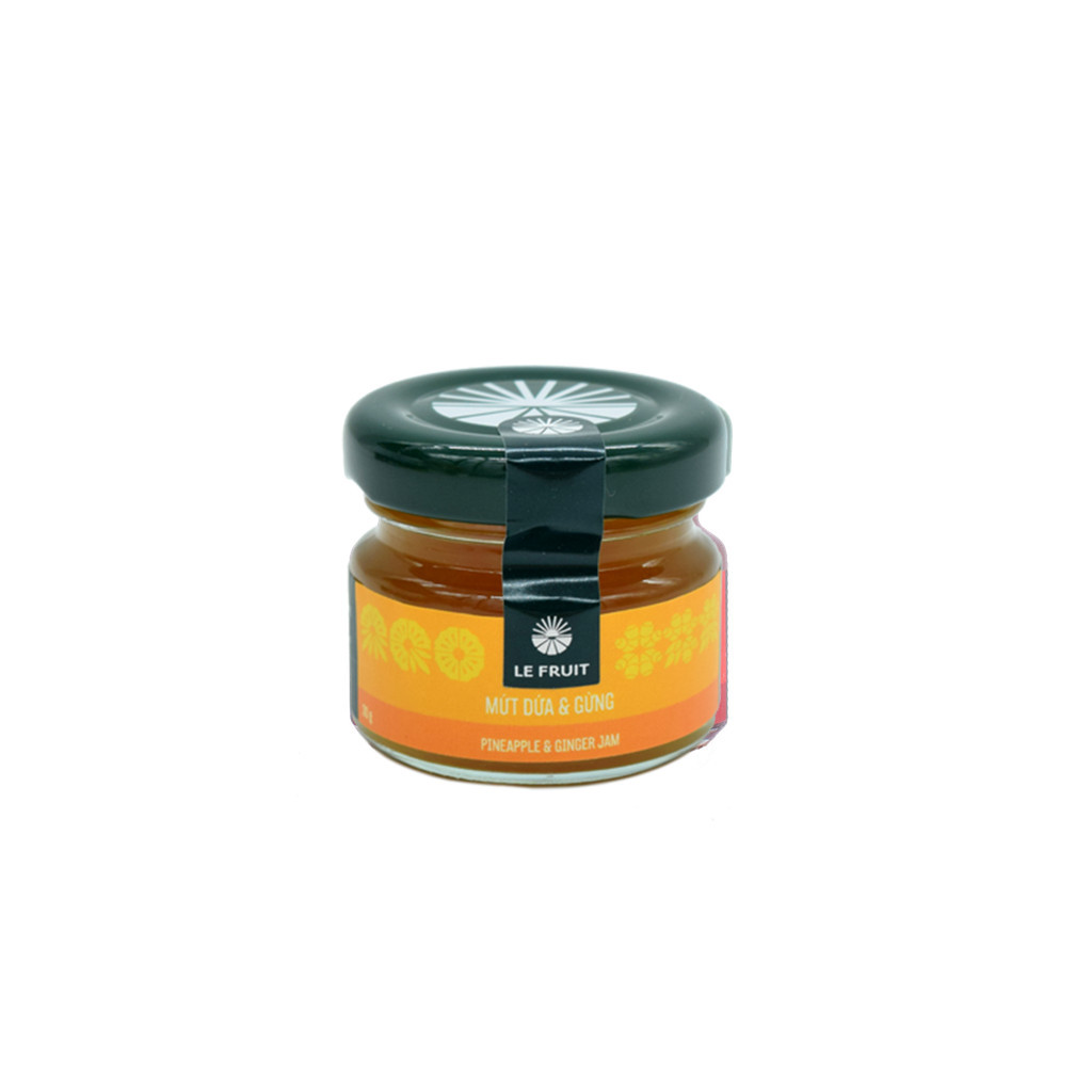 (Chính hãng) Le Fruit Mứt dứa gừng (Pineapple-Ginger Jam) -30gr #LEFRUIT)