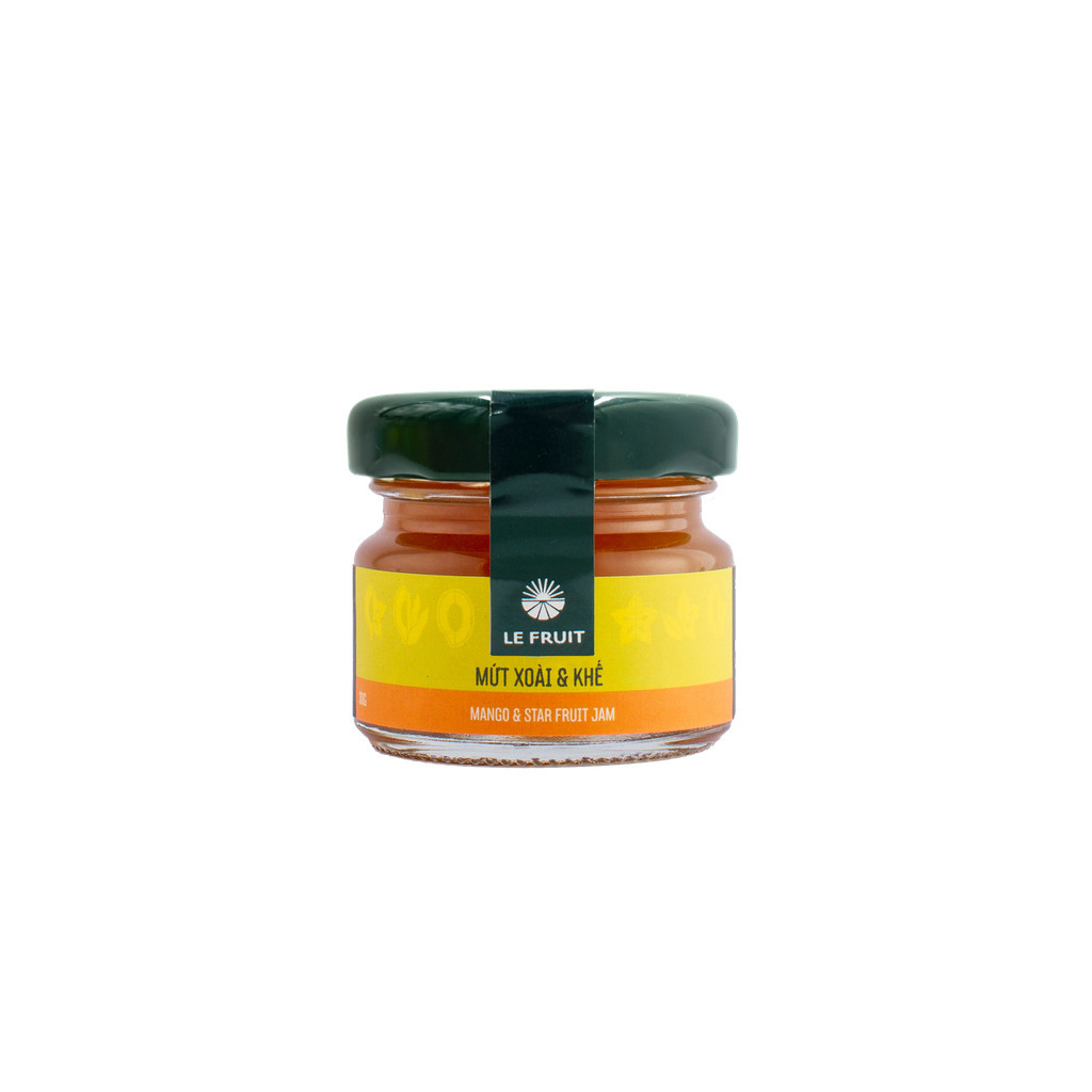 (Chính hãng) Le Fruit Mứt xoài khế (Mango-Star fruit jam) -30gr #LEFRUIT)
