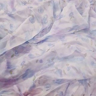 Vải voan tơ hoa nhí may áo dài, đầm váy 4LClover voan hoa