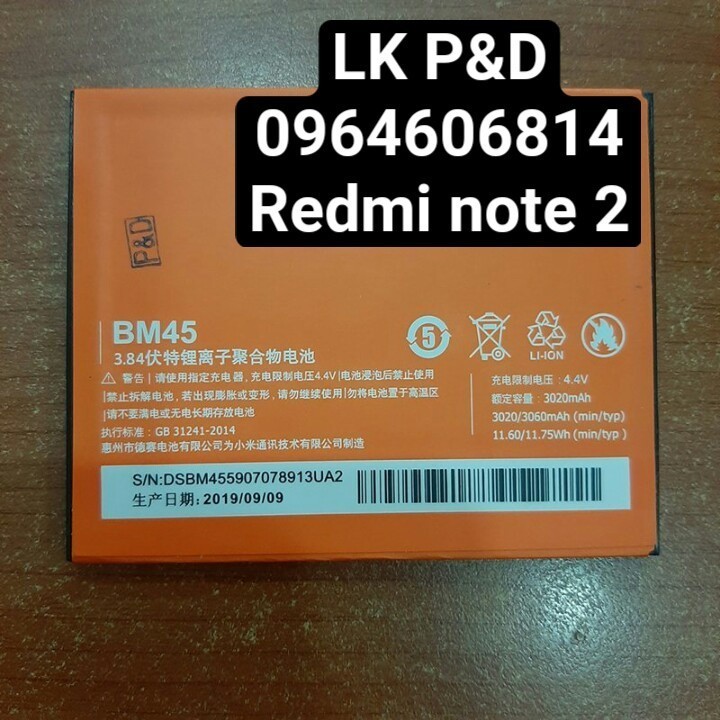 Pin Xiaomi Redmi Note 2