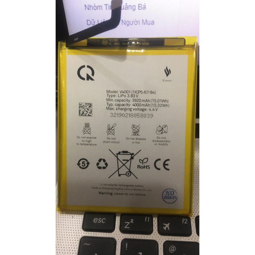 Pin Vsmart Joy 1 Plus