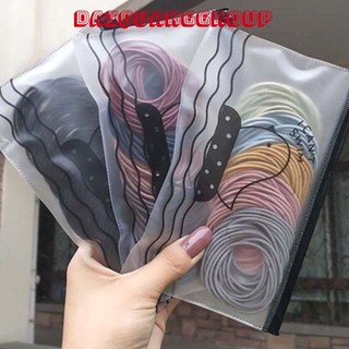 Combo set 100 Dây chun buộc tóc - dây cột tóc đẹp có túi zip