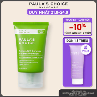 Kem dưỡng ẩm nguồn gốc thiên nhiên Paula’s Choice Earth Sourced Antioxidant Enriched Natural Moisturizer 60ml 8520