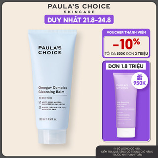 [Mã COSPAU1A giảm 8% đơn 400K] Sữa rửa mặt dạng sáp mềm mịn Paula's Choice Omega + Complex Cleansing Balm 103ml 3380