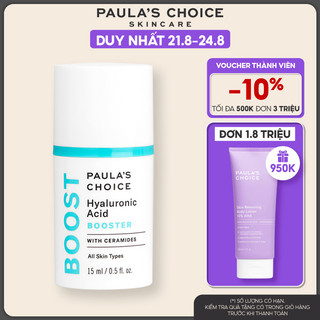 Tinh chất cấp nước làm căng bóng da Paula's Choice Hyaluronic Acid Booster 15ml 7860