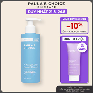 Sữa rửa mặt cân bằng da hoàn hảo Paula's Choice Resist Perfectly Balanced Foaming Cleanser 190ml mã: 7830