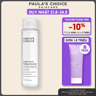 [Mã COSPAU1A giảm 8% đơn 400K] Tẩy trang dịu nhẹ Paula's Choice Gentle Touch Makeup Remover 127ml 3100