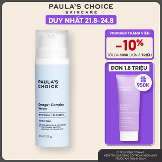 Tinh chất phức hợp trẻ hóa và thức tỉnh làn da tối ưu Paula’s Choice  Omega + Complex Serum 30ml 2130