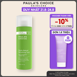 Nước hoa hồng nguồn gốc thiên nhiên Paula's Choice Purely Natural Refreshing Toner 118ml - 8510