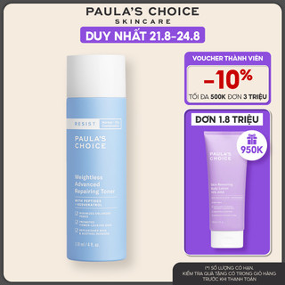 Toner siêu nhẹ cho da dầu và lão hóa Paula's Choice Resist Weightless Advanced Repairing Toner 118ml 7780