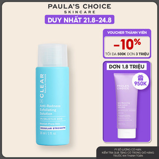 Dung dịch tẩy da chết ngừa mụn giảm sưng đỏ Paula's Choice CLEAR REGULAR STRENGTH WITH 2% SALICYLIC ACID 30 ml 6206