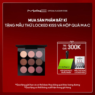 Bảng phấn mắt 9 ô với kết cấu mềm mại dễ tán và lên màu chuẩn, chân thật MAC Eye Shadow x 9, 5.85g
