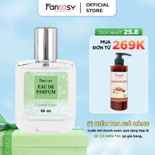 [25.8 - ĐƠN TỪ 269K - CÓ QUÀ 0Đ] Nước hoa nữ cho học sinh, sinh viên Fantasy tươi mát - Crystal Rain 30ml