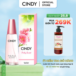 [25.8 - ĐƠN TỪ 269K - CÓ QUÀ 0Đ] Nước hoa nữ Cindy Pinky Sweet mùi hương ngọt ngào trẻ trung 50ml