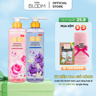 [25.8 | MUA LÀ CÓ QUÀ] Combo Sữa tắm nước hoa Cindy Bloom Aroma Flower + Urban Vibes hương tự tin cuốn hút 640g