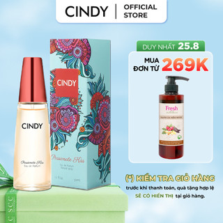[25.8 - ĐƠN TỪ 269K - CÓ QUÀ 0Đ] Nước hoa nữ Cindy Passionate Kiss mùi hương gợi cảm sành điệu 50ml