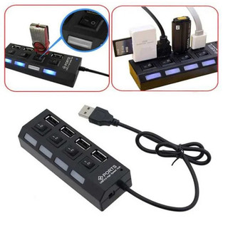 Hub Usb 4 port Có Công Tắc và đèn LED
