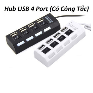 Hub Usb 4 port Có Công Tắc và đèn LED