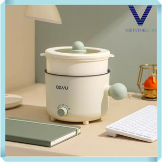 Nồi Lẩu Mini Đa Năng OZHU / YUESLILA  2 Nấc Nhiệt Kèm Giá Hấp