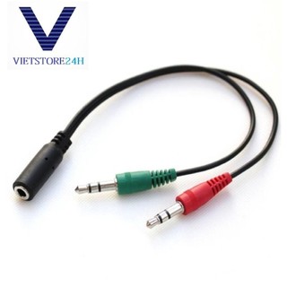 Dây gộp Jack tai nghe và micro