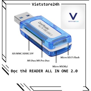 Đọc thẻ reader all in one 2.0 trong suốt