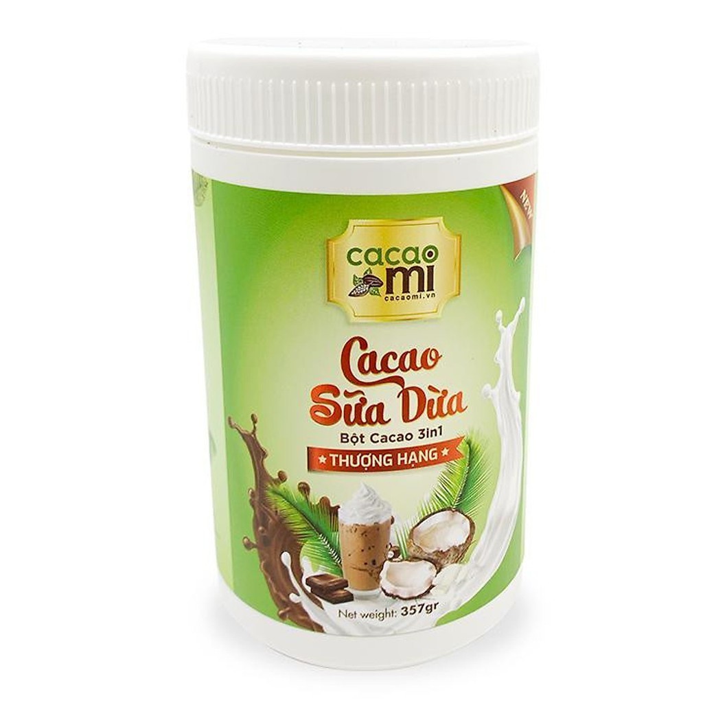Bột Cacao Sữa Dừa Cacaomi 357g  - BOT009 