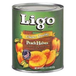 Đào cắt nửa trái ngâm nước đường ligo chile 822g - tcn011