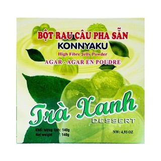  Bột rau câu pha sẵn Konnyaku hương Trà xanh 140g (Hộp)  - TTT049