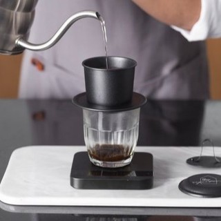 Phin Pha Cà Phê Nhôm Sắc Màu Anode Cao Cấp - Tặng kèm ly